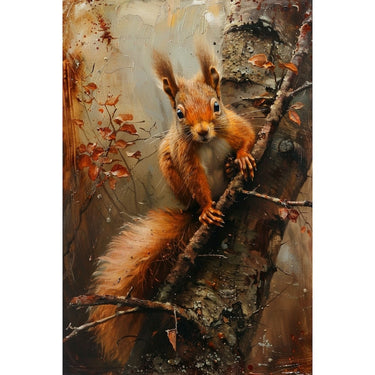 écureuil peinture